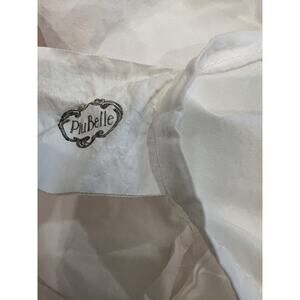 PiuBelle White Farmhouse Cottage King Flat Sheet Made In Portugal 100% Cotton